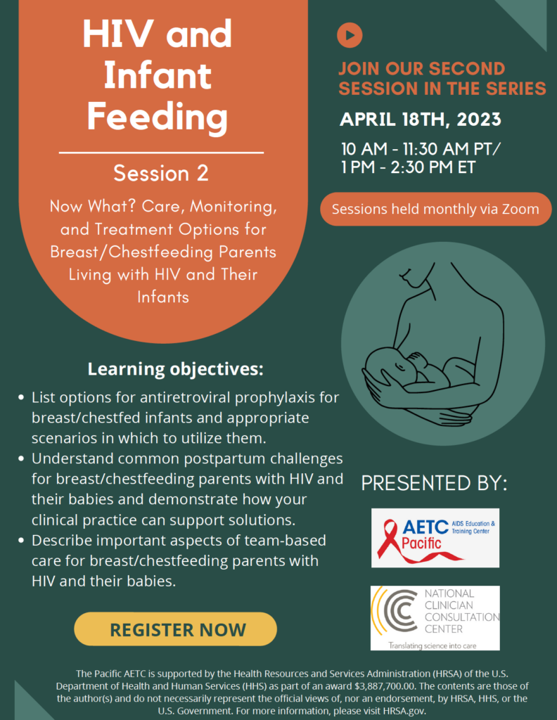 HIV and Infant Feeding Session 2 Flyer